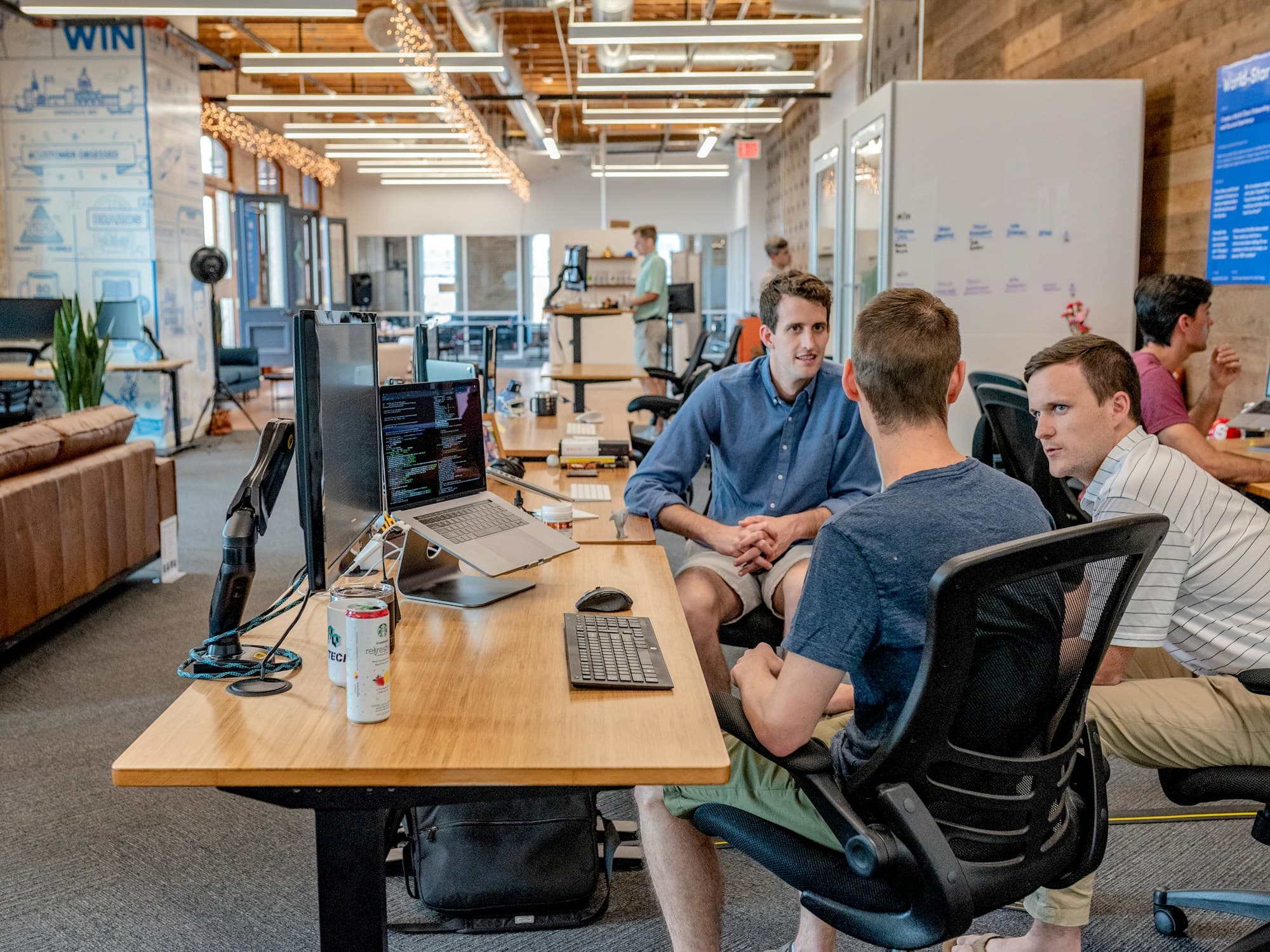 A focused planning session around a table